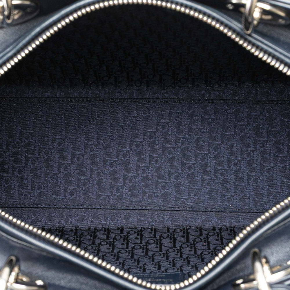 Dior lambskin Navy Blue Bag Shoulder Lady Cannage - Picture 6 of 8